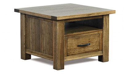 Wormy chestnut lamp table