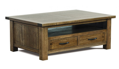 Wormy chestnut coffee table