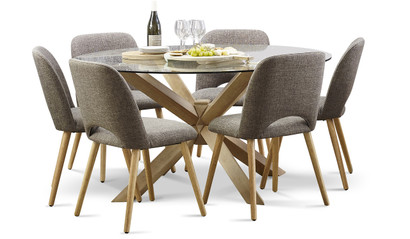 Miles 7 piece round dining