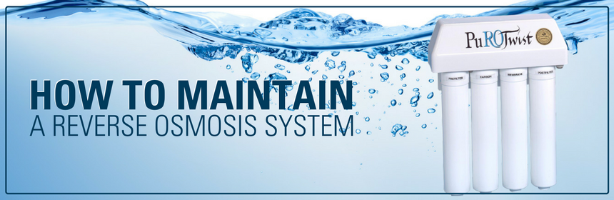 How to maintain a reverse osmosis system