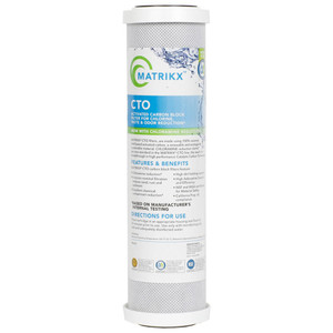 Matrikx Matrikx CTO 2.5 x 10 5 Mic Chlorine/Chloramine Taste and Odor 32-250-10-MATRIKX