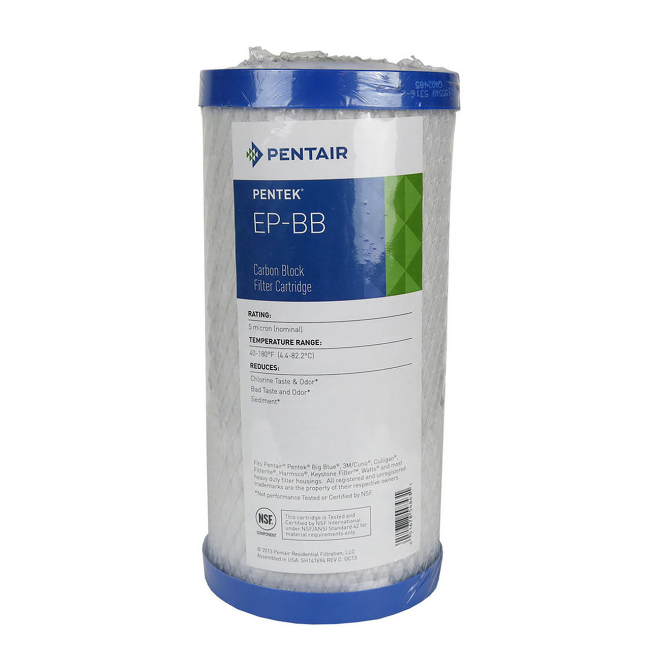 Pentair EP-BB 4.5" x 10" 5 Mic Big Blue Carbon Block Filter (155548-43) |  ESP Water Products