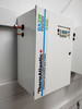 Refrigeration connections are on the left side and feature swaged ends and internal service ball valves and ports.  3/8" OD liquid line and 7/8" OD vapour line connections may be reduced for smaller models and inverter heat pumps.  For more demanding clients we can also offer an EEV with superheat controller on special order but it will only be used in cooling and during defrost in heating mode. 