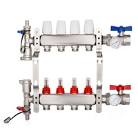 ThermAtlantic's reliable line of Stainless Steel Radiant heating or cooling manifolds.