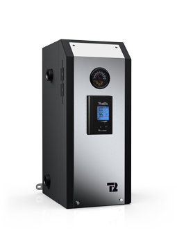 We recommend the BTU-Ultra line of electric boilers with outdoor reset.  These are also made in Canada.