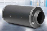 6", 8" and 10" sound dampened ECM Variable speed Vortex Blowers with external speed control and 0-10V interface.