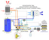 Piping Schematic depicting cooling mode.  Drawing courtesy of John Siegenthaler, P.Eng.