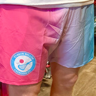 Stinson Mellor Lacrosse Co. Pink Fade to Blue Shield Lacrosse Shorts
