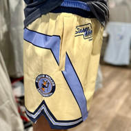 Stinson Mellor Lacrosse Co. Kreme, Carolina Blue and Navy Blue Deer Lacrosse Shorts
