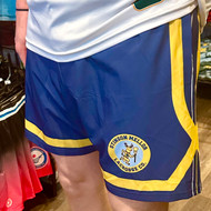 Stinson Mellor Lacrosse Co. Navy and Athletic Gold  with Circle Deer Logo Lacrosse Shorts