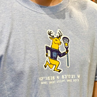 Stinson Mellor Lacrosse Co Longitude Carolina Heather Short Sleeve T-Shirt