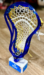 East Coast Dyes Sapphire Blue Ion Strung with Hero 4.0 Athletic Gold Mesh and String 