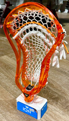 East Coast Dyes Lava Orange Ion Strung with Hero 4.0 Orange  Mesh and White String 