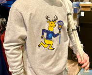  Stinson Mellor Lacrosse Co. Grey Crew Neck Sweatshirt W/ Deer and Back Print Sweatshirt by Nike 