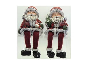 Santa Shelf Sitters 12cm