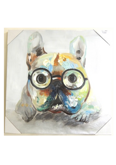 Oil Canvas - Dog 60 x 60cm