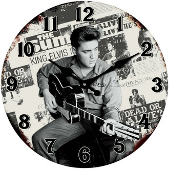Elvis Army Clock 17cm