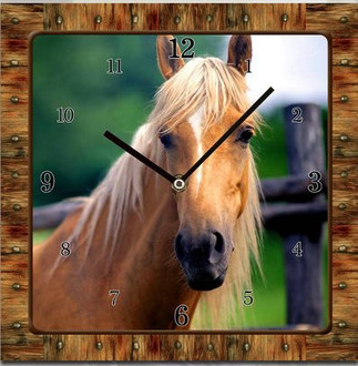 Horse Clock 15cm