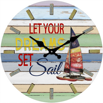 Set Sail Clock 30cm