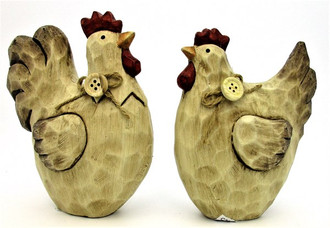 Country Rooster 15cm 2 ast