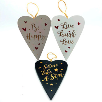 Hearts 3 ast 12x17cm