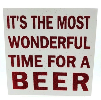 Word Block Wonderful Beer 15x15cm