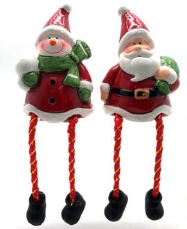 Santa and Snowman 2 assorted 