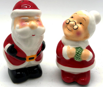 Mr & Mrs Claus Salt and Pepper 