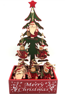 Tree with 24 Assorted Decorations 