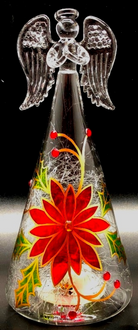 Poinsettia Angel 15cm