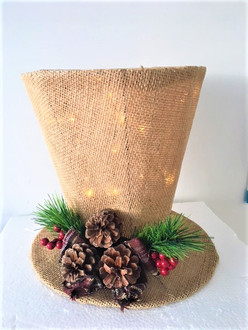 Natural Hat Lightup 25cm