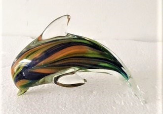 Emerald Ocean Dolphin 13cm
