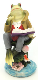 Frog Reading 20cm