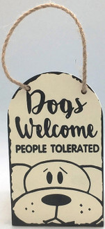 Dogs Welcome 9x15cm