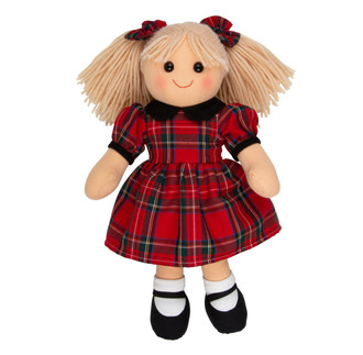 Ruby - red tartan dress doll 35cm