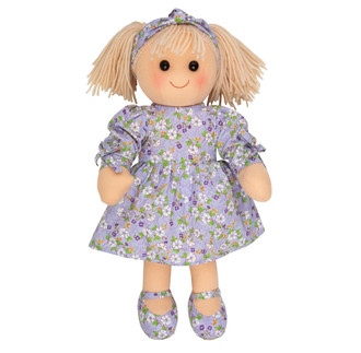 Lily -lavender floral dress - 35cm doll