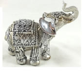 Silver Elephant 10cm