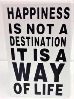 Happiness Word Block 13 x 18cm