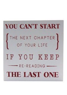 Chapter  of life Word Sign 15 x 15cm