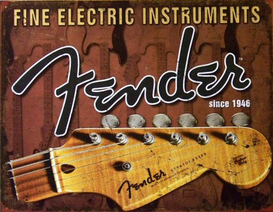Photo of FENDER HEADSTOCK GREAT DETAIL, COLOR AND GRAPHICS