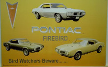 Photo of PONTIAC FIREBIRD COLLAGE "BIRD WATCHERS BEWARE?"  PICTURES OF THREE DIFFERENT FIREBIRDS, NICE COLOR SHARP GRAPHICS