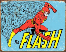 Photo of FLASH RETRO COMIC BOOK SIGN, GREAT COLOR AND DETAILS