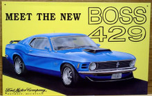 Photo of FORD MUSTANG BOSS 302 SIGN  BOLD COLORS EXCELLENT DETAILS