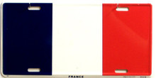 FRANCE FLAG LICENSE PLATE