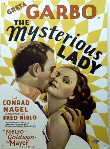 GARBO, MYSTEROUS LADY MOVIE SIGN