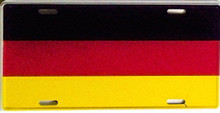 GERMAN LICENSE PLATE W/OUT EAGLE