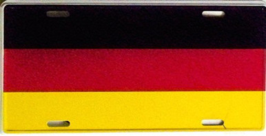 GERMAN LICENSE PLATE W/OUT EAGLE
