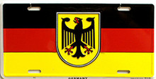 GERMANY LICENSE PLATE WITH EAGLE