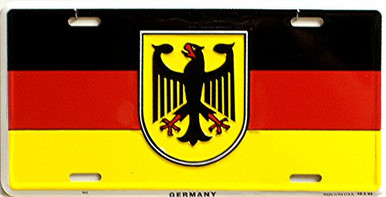 GERMANY LICENSE PLATE WITH EAGLE