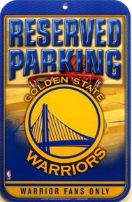GOLDEN STATE WARRIORS BASKETBALL PARKING SIGN, GREAT COLORS AND GRAPHICS